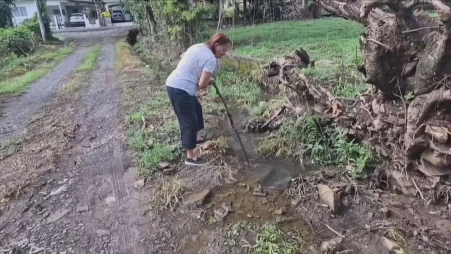 Inundaciones en la barriada San Vicente de Santiago