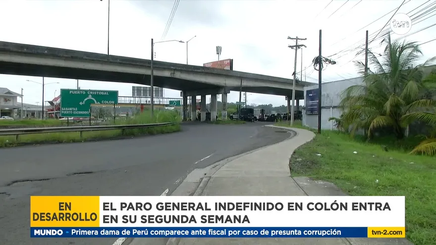 Paro general en Colón entra en su segunda semana