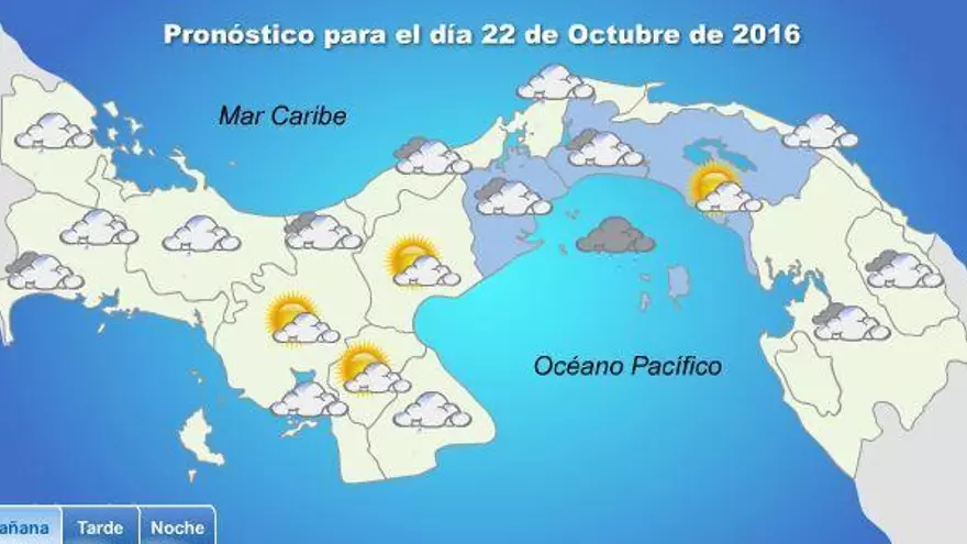 Pronóstico del tiempo para Panamá.