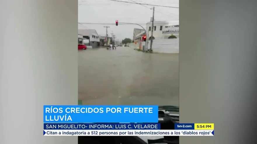Lluvia causa inundaciones en calles y caída de árboles