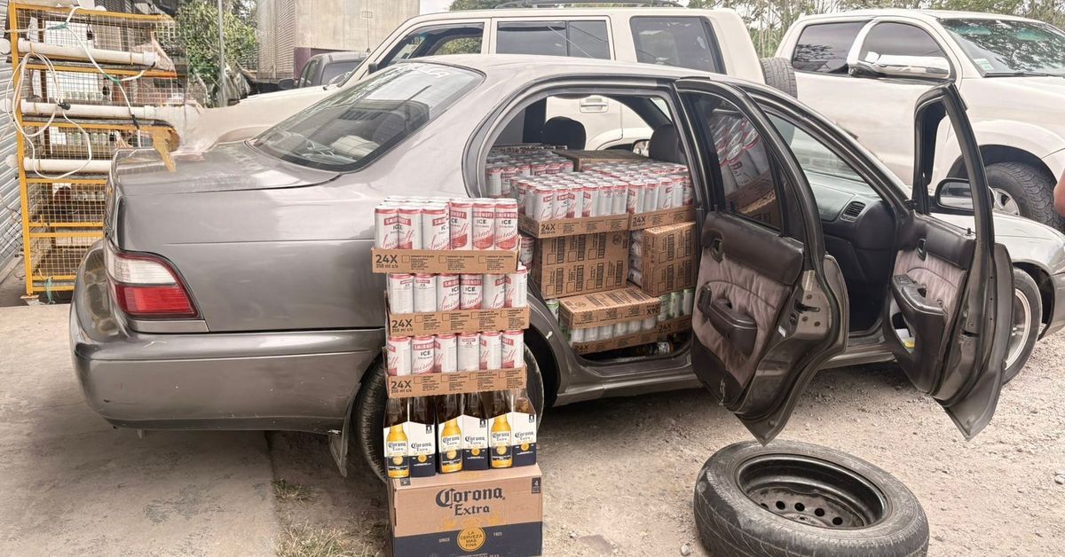Retienen más de 2 mil cajas de bebidas alcohólicas por presunto contrabando en zona fronteriza