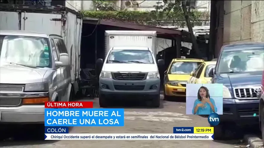 Hombre muere al caer losa en Colón