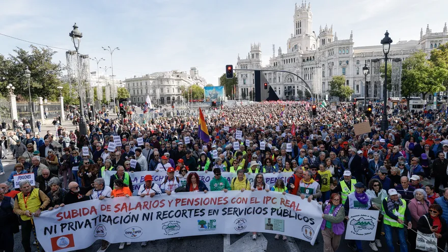 Manifestaciones en España para defender las pensiones