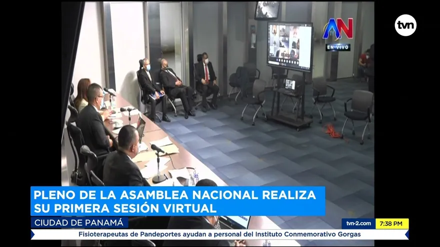 Pleno de la Asamblea Nacional realiza su primera sesión vitual