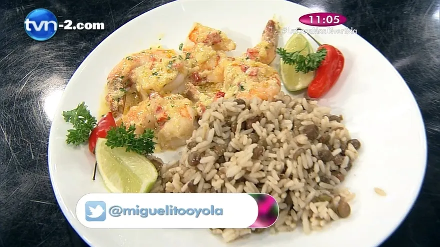 Cocina- Langostino en Crema al Ajillo