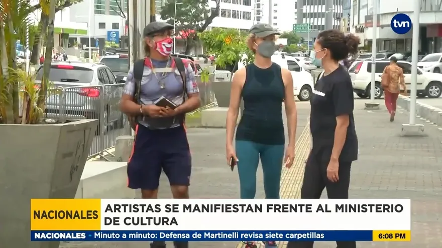 Artistas nacionales protestan