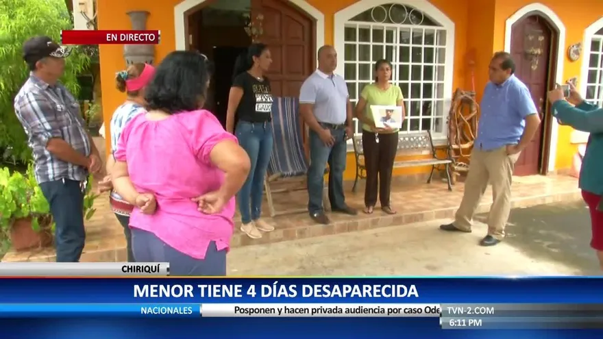 Niña de 15 años desaparece en Chiriquí