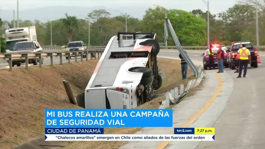 Mi Bus lanza campaña de educación vial