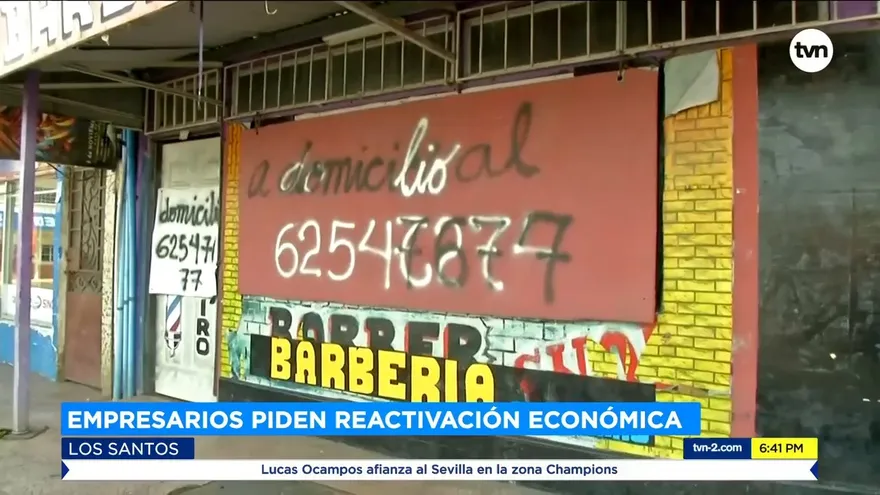 Empresarios piden reactivación económica en Los Santos