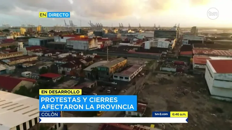 Empresarios preocupados por protestas en Colón