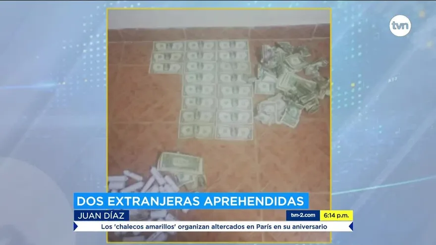 Aprehenden a dos mujeres con 192 paquetes de droga y 52 mil dólares