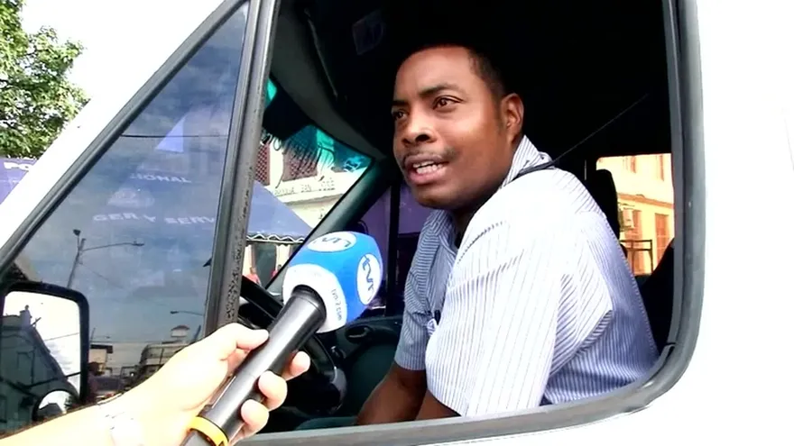 Caravana de transportistas en Colón