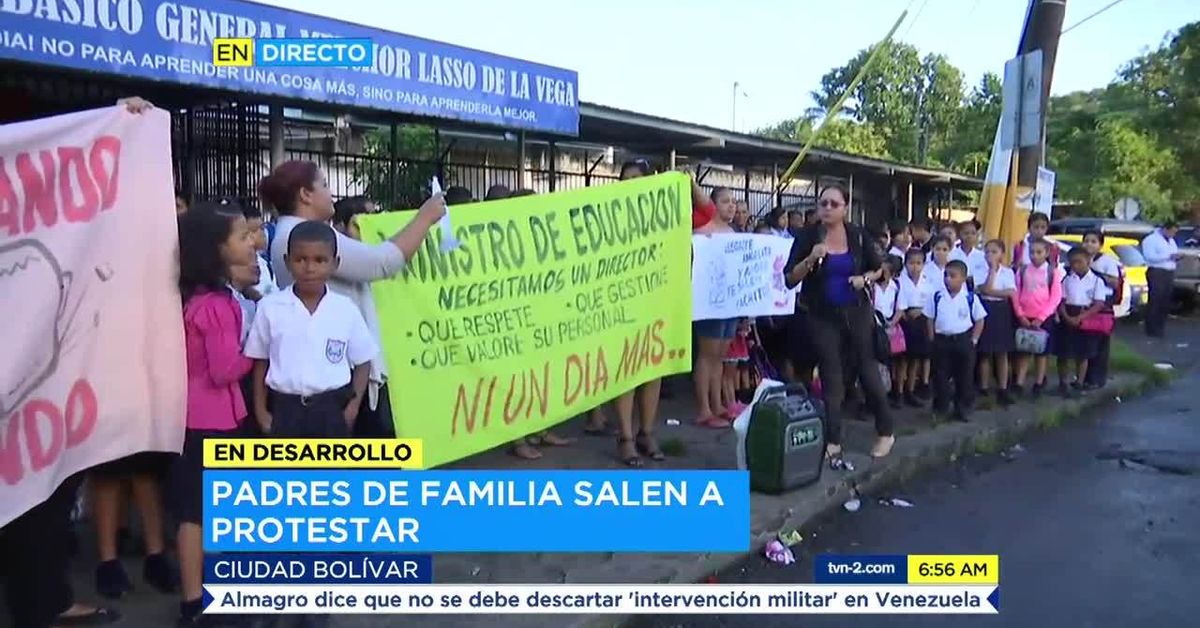 Protestan docentes y padres de familia de una escuela en Ciudad Bolívar ...