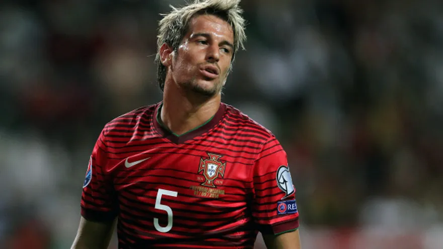 Coentrao en un partido con Portugal.
