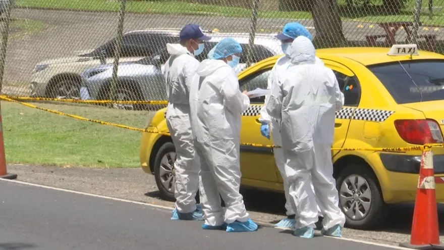 Escena del macabro hallazgo en Clayton.