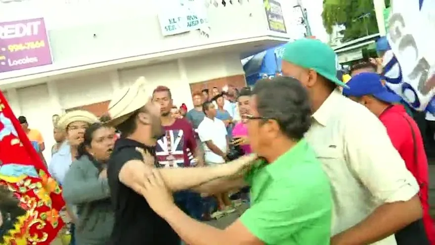 Trifulca entre tunas en Las Tablas