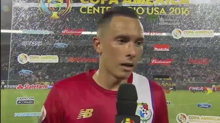 Blas Pérez luego del partido contra Bolivia