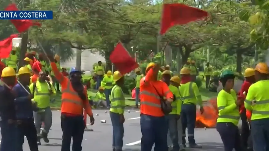 Cierre en la avenida Balboa, cerca del hospital del Niño
