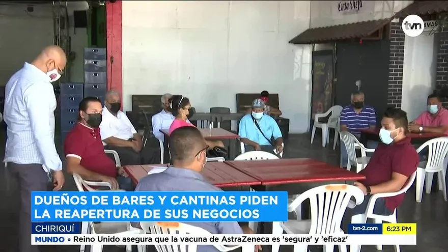 Dueños de bares y cantinas en Chiriquí piden pronta reapertura
