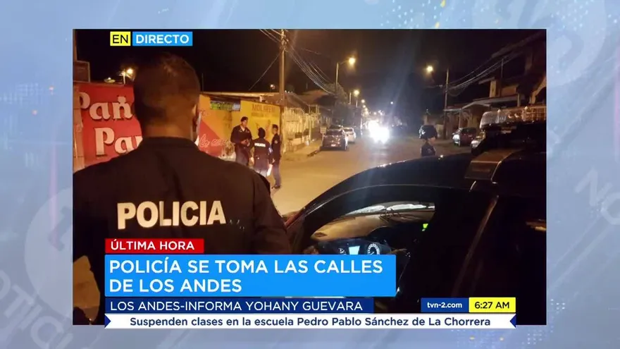 Operativo antipandillas en Los Andes