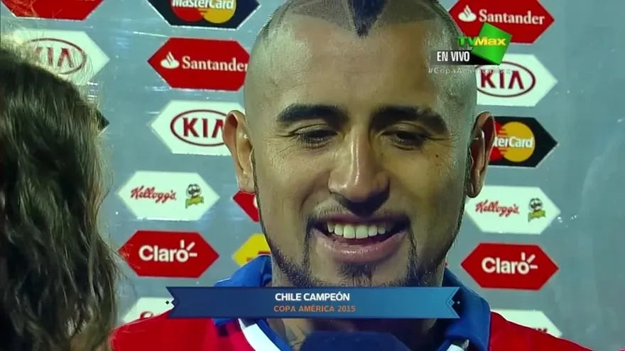 Palabras de Arturo Vidal luego de conseguir la Copa América con Chile