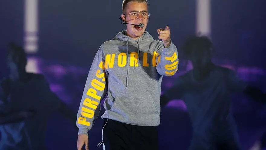 El cantante canadiense Justin Bieber.