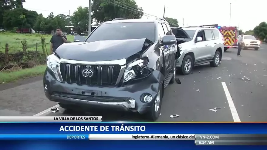Accidente de tránsito en La Villa de Los Santos