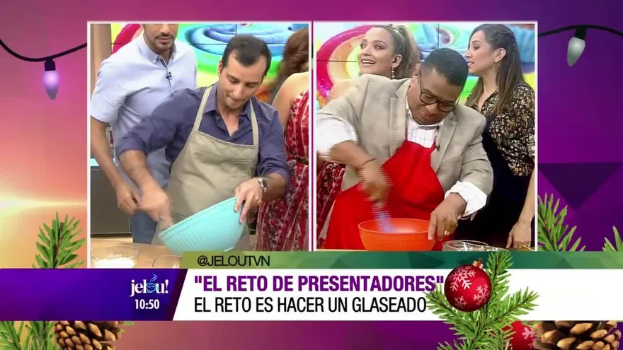 Esta vez le tocó el reto de presentadores a Eddy y Gustavo