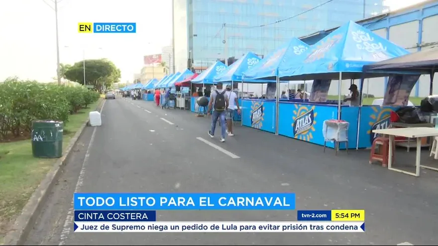 Cinta Costera lista el inicio de carnaval