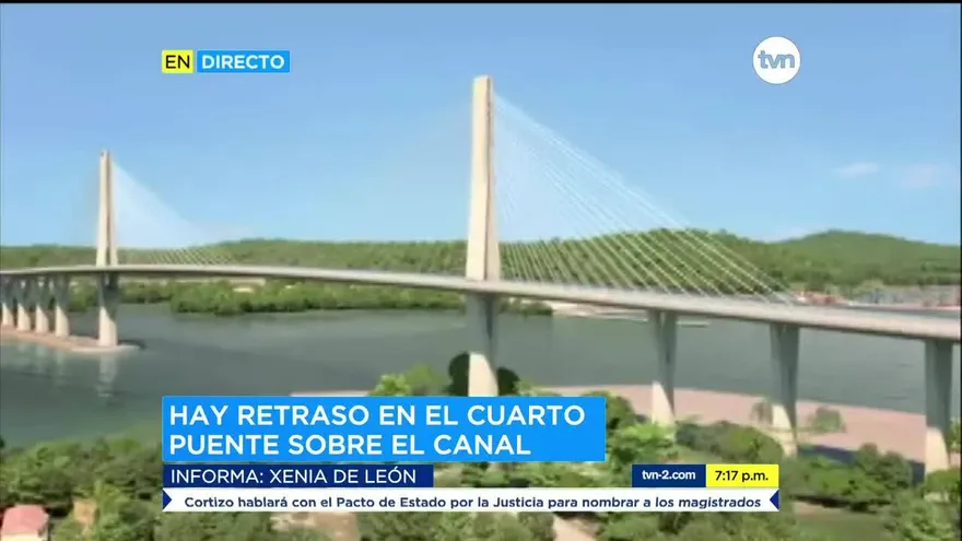 Cuarto puente sobre el Canal tiene cuatro meses de retraso
