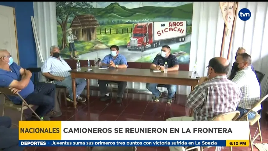 Sindicatos de camioneros en Chiriquí se reunen en la frontera