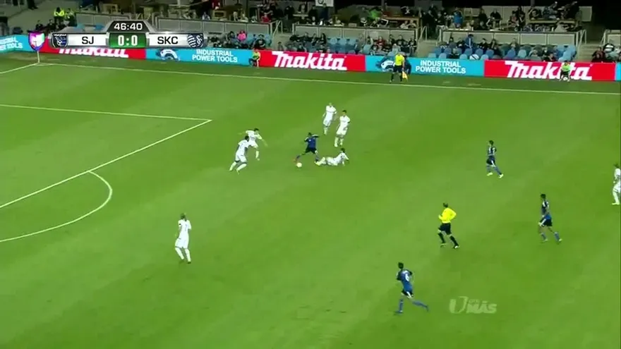 Aquí, la anotación de Aníbal Godoy con el San José Earthquakes