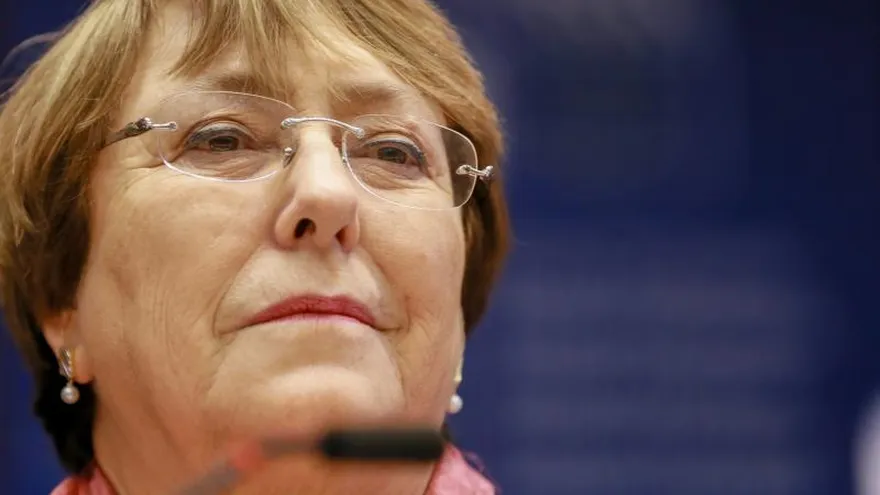 La alta comisionada para los derechos humanos de la ONU, Michelle Bachelet, asiste a la conferencia conmemorativa de los 70 años de la Declaración Universal de los Derechos Humanos, en el Parlamento Europeo, en Bruselas (Bélgica), hoy, 20 de noviembre de 2018.