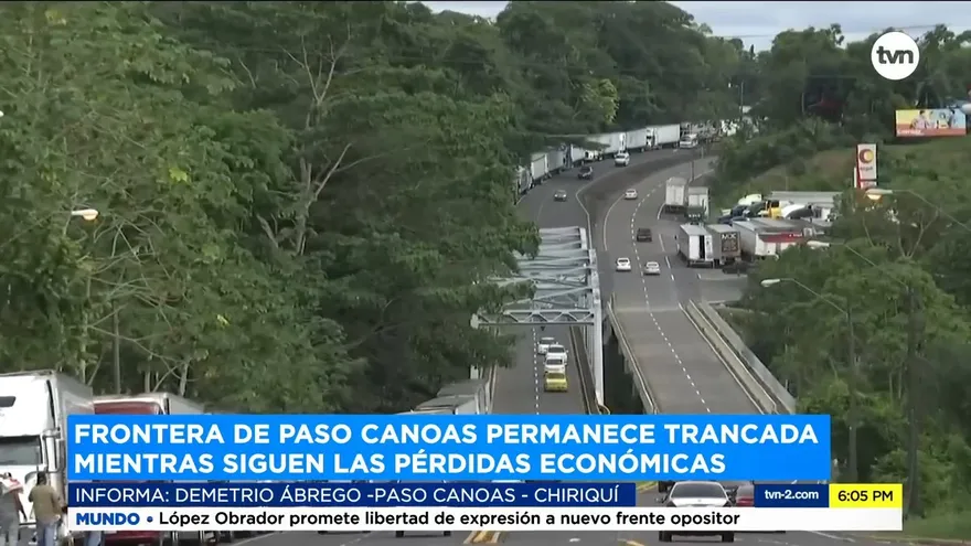Transportistas de carga en Panamá piden fin del bloqueo en Paso Canoas