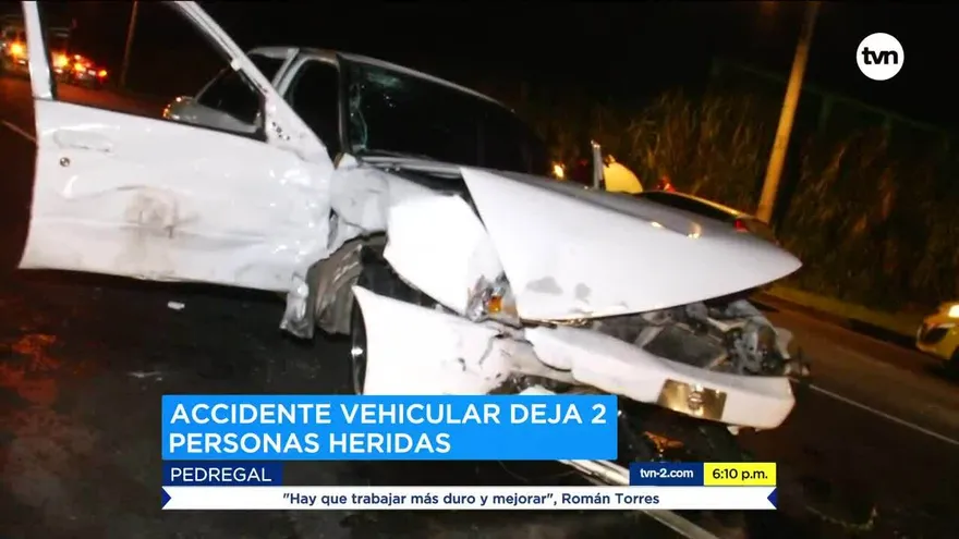 Dos heridos por accidente en el Parador de Pedregal