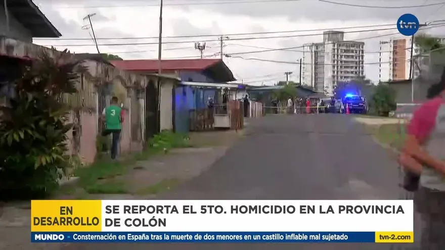 Reportan homicidio en Colón