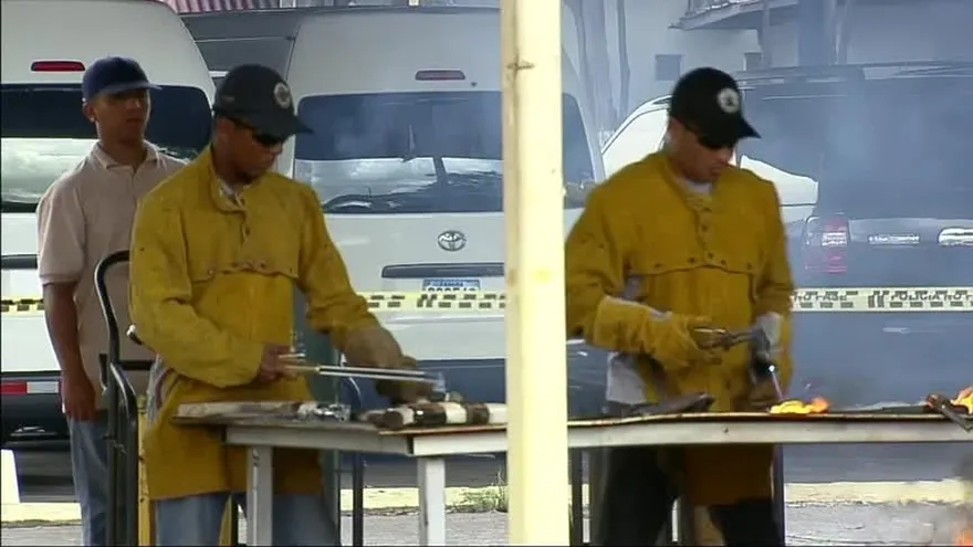 Destruyen armas en la Policía Nacional