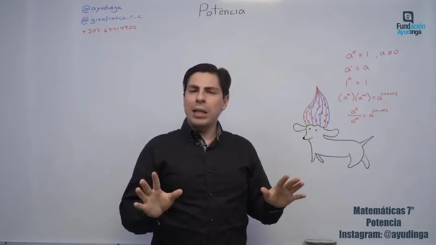 Ayudinga Matemáticas 7° -  Potenciación de Números Enteros Parte III 13 de abril de 2020