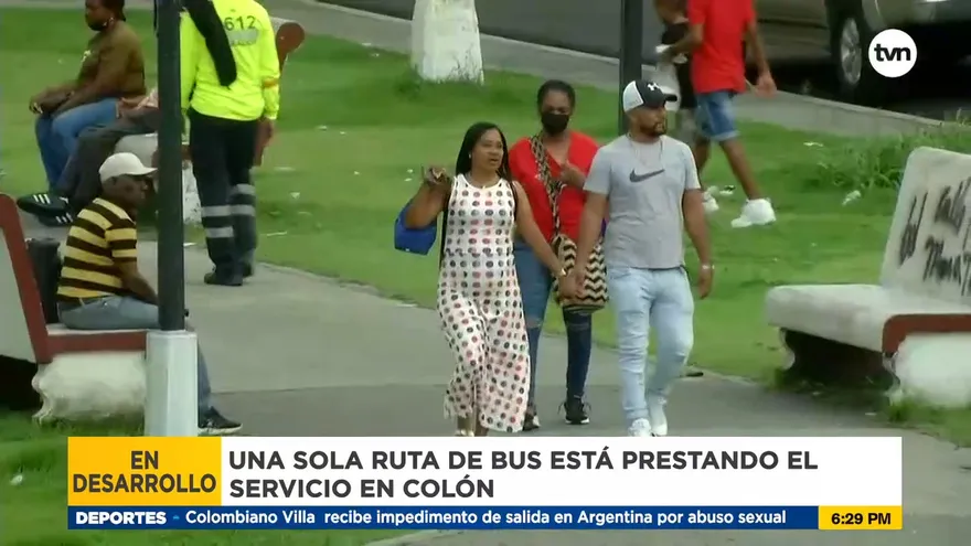 Solo una ruta de transporte en Colón