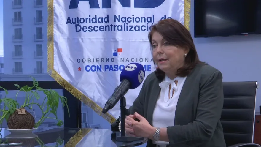 Roxana Méndez, directora de la Autoridad Nacional de Descentralización