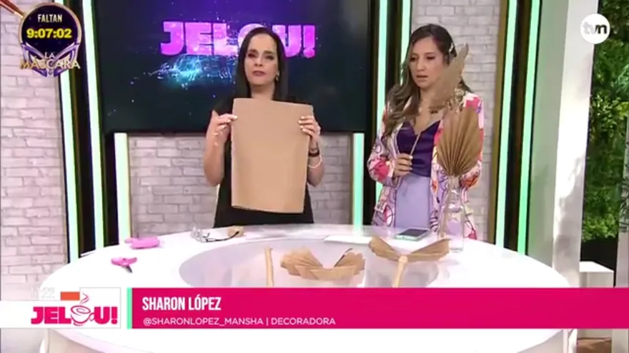 Decoración: palmeras de papel