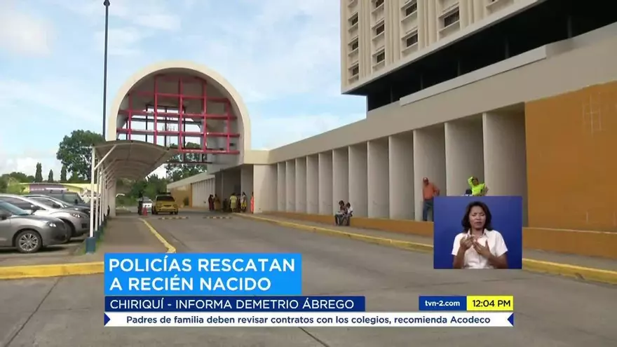 Policía rescata un bebé en Chiriquí