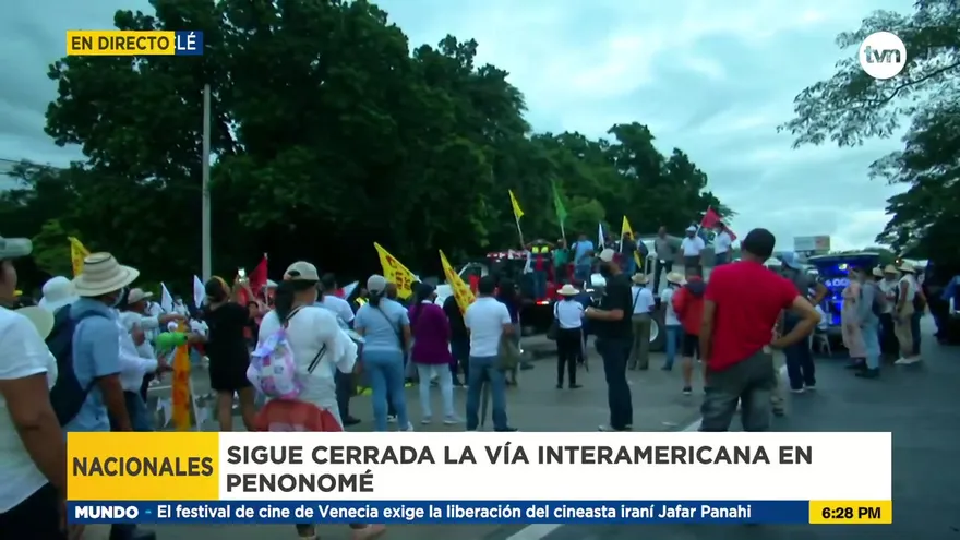 Cierre de la vía Interamericana en Penonomé