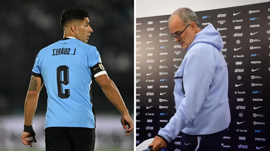 Luis Suárez y Marcelo Bielsa