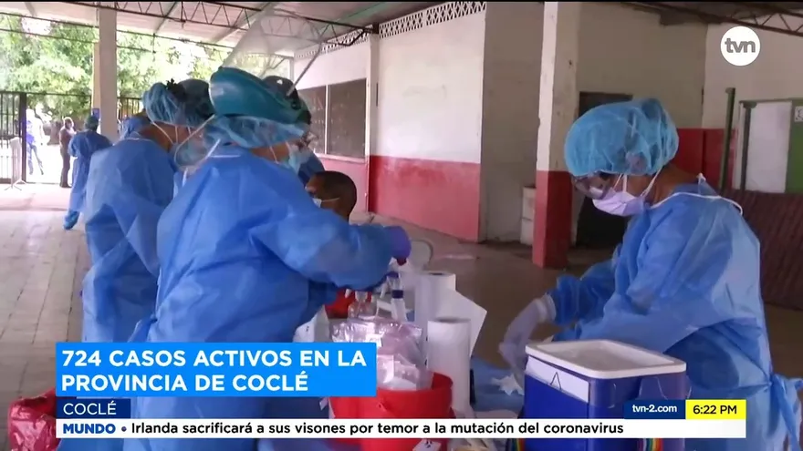 Cifras de casos activos de la COVID en Coclé preocupa a autoridades de salud