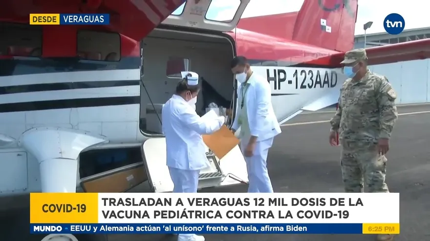 Trasladan a Veraguas más dosis de la vacuna pediátrica anticovid