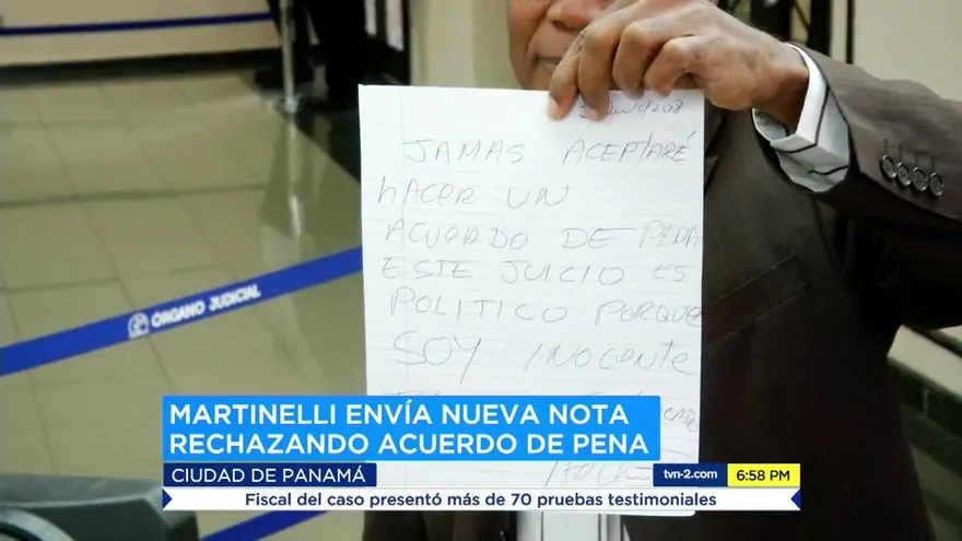 Martinelli no quiere acuerdo de pena por caso pinchazos