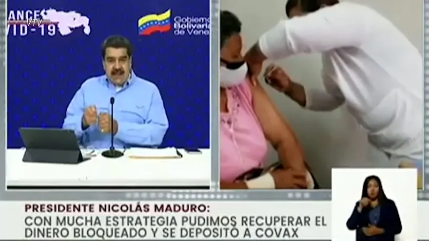 Maduro espera para julio más de 5 millones de vacunas del Covax para Venezuela