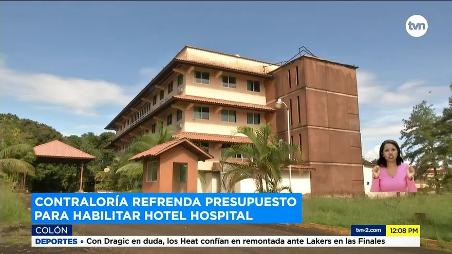 Refrendan presupuesto para hotel hospital en Colón