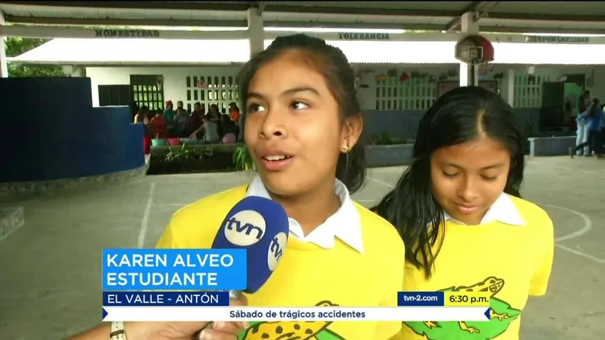 Estudiantes promueven la protección de la rana dorada en El Valle